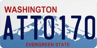 WA license plate ATT0170