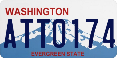 WA license plate ATT0174