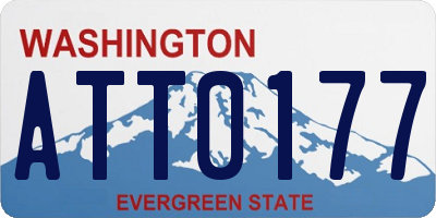 WA license plate ATT0177