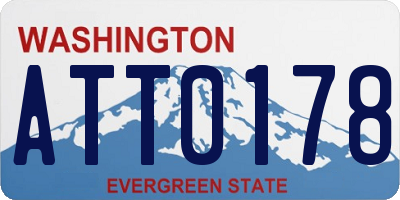 WA license plate ATT0178