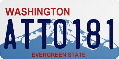 WA license plate ATT0181