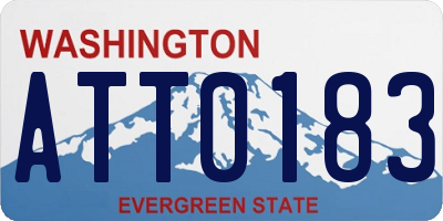 WA license plate ATT0183