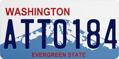 WA license plate ATT0184