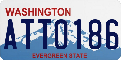 WA license plate ATT0186