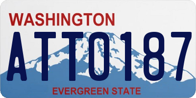 WA license plate ATT0187