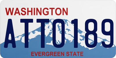 WA license plate ATT0189