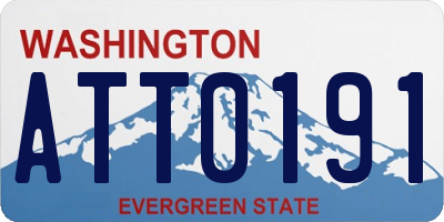 WA license plate ATT0191