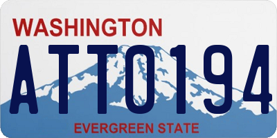 WA license plate ATT0194