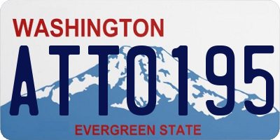 WA license plate ATT0195