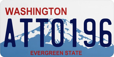 WA license plate ATT0196