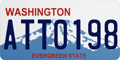 WA license plate ATT0198