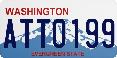 WA license plate ATT0199