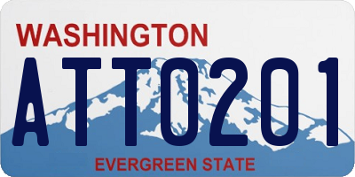 WA license plate ATT0201