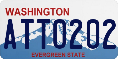 WA license plate ATT0202