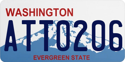 WA license plate ATT0206