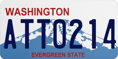 WA license plate ATT0214