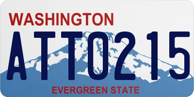 WA license plate ATT0215