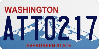 WA license plate ATT0217