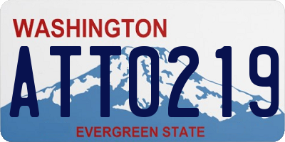 WA license plate ATT0219