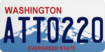 WA license plate ATT0220