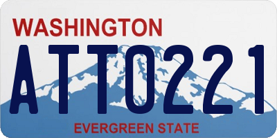 WA license plate ATT0221