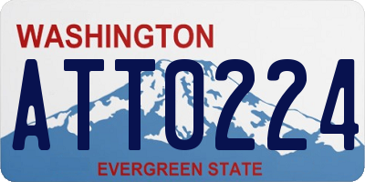 WA license plate ATT0224