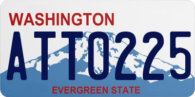 WA license plate ATT0225