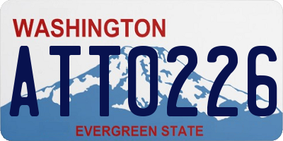 WA license plate ATT0226
