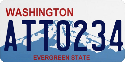WA license plate ATT0234