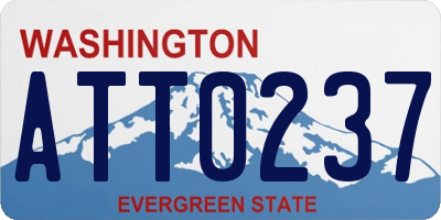 WA license plate ATT0237