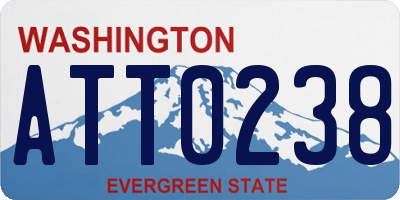 WA license plate ATT0238