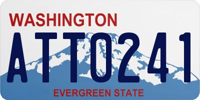 WA license plate ATT0241