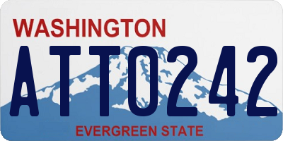 WA license plate ATT0242