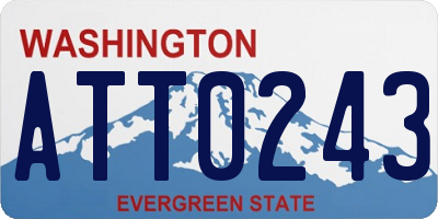 WA license plate ATT0243