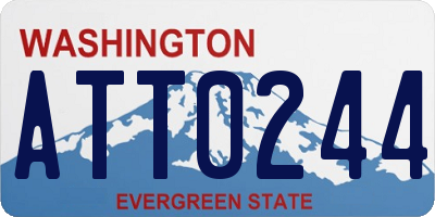 WA license plate ATT0244