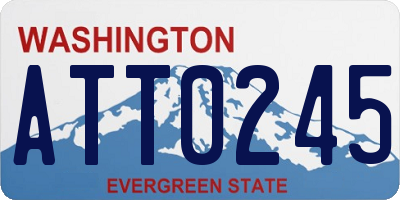 WA license plate ATT0245