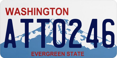 WA license plate ATT0246