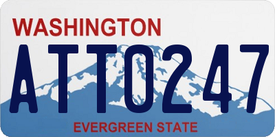 WA license plate ATT0247
