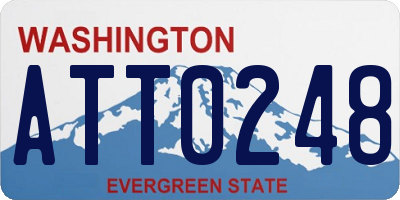 WA license plate ATT0248