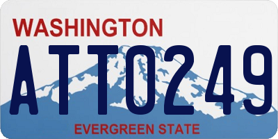 WA license plate ATT0249