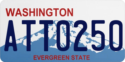 WA license plate ATT0250