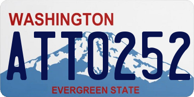 WA license plate ATT0252