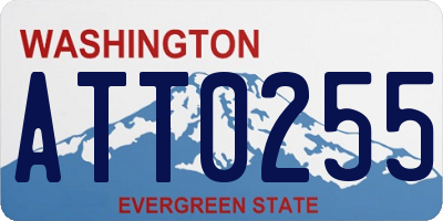 WA license plate ATT0255