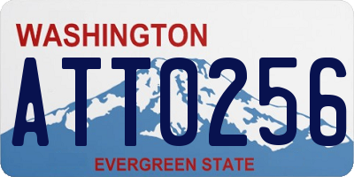WA license plate ATT0256