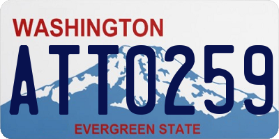 WA license plate ATT0259