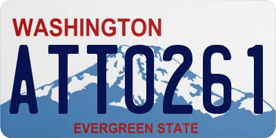 WA license plate ATT0261