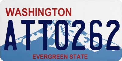 WA license plate ATT0262