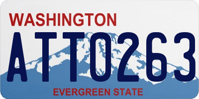 WA license plate ATT0263