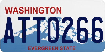 WA license plate ATT0266