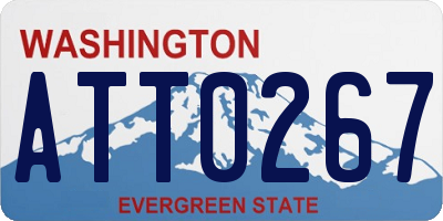 WA license plate ATT0267